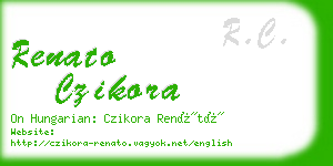 renato czikora business card